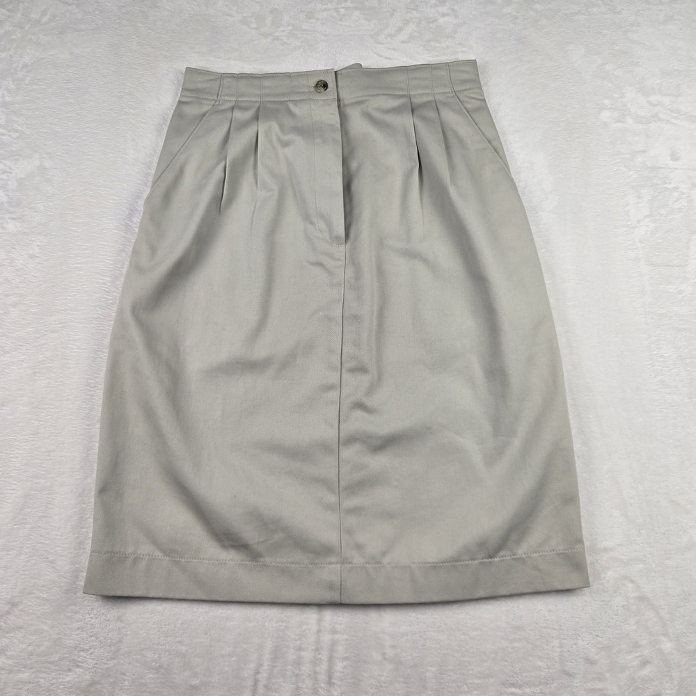 Savane Sportswear Women's‎ Cream Skirt Adjustable Wasit Pleated Pockets